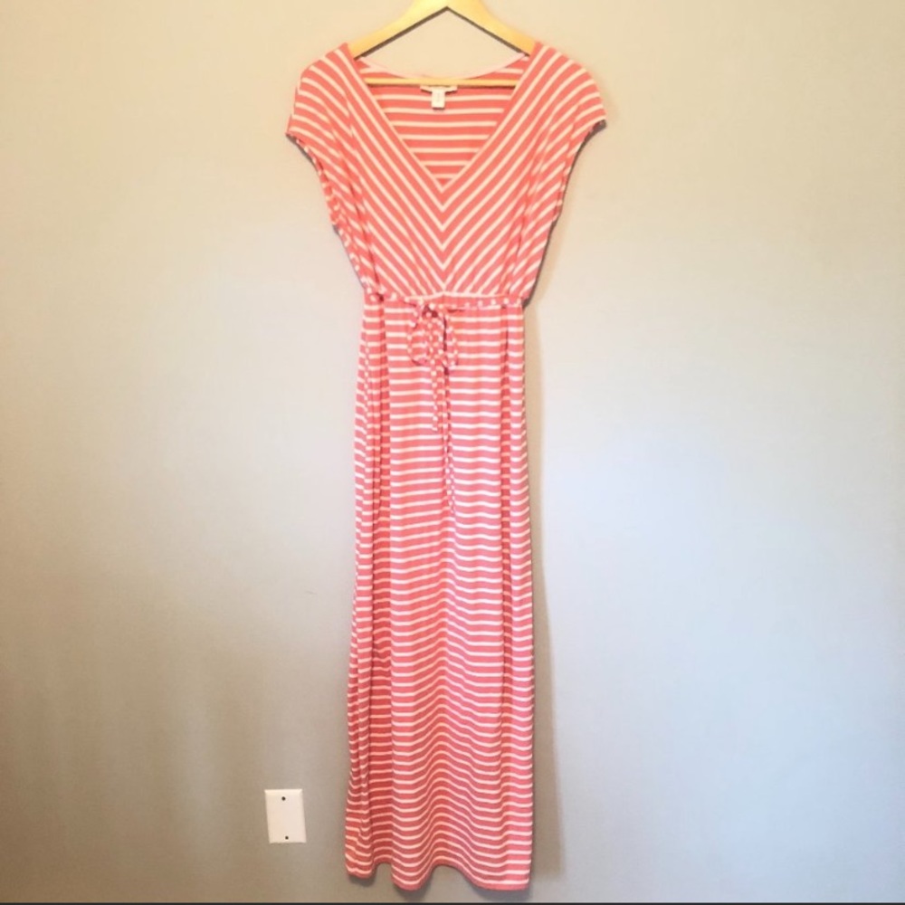 Motherhood Maternity V neck maxi dress